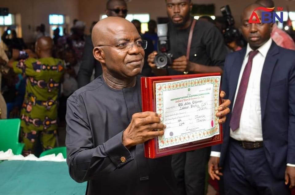 Alex Otti and Certificate of Return